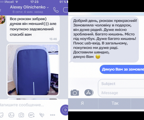 рюкзак антизлодій